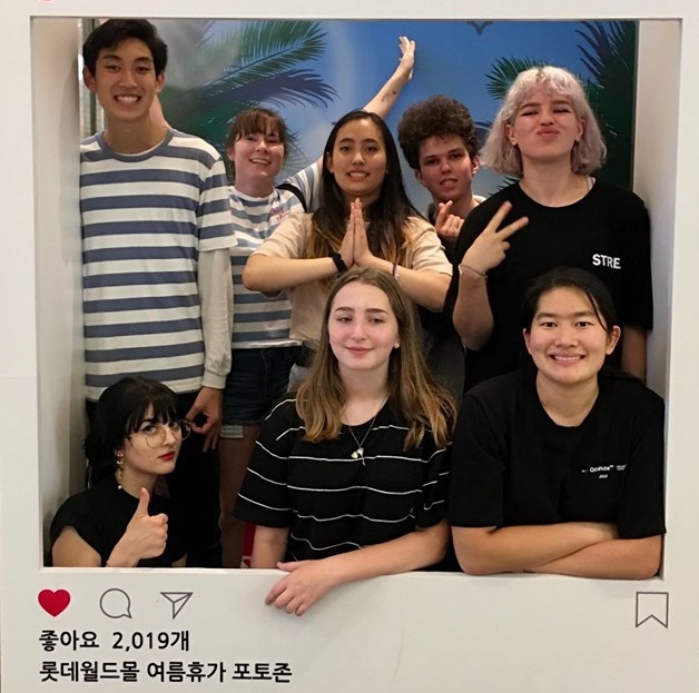 A student photo from the Korea high school summer group